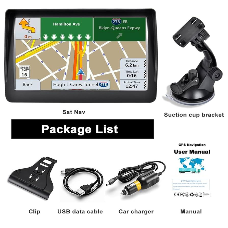 Amazon.com: GPS Navigator for Car, Latest 2025 Map 7-inch HD